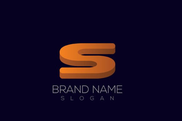 3D Letter S Logo Vector Design