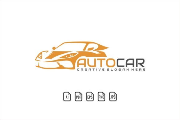 Auto Car Mascot Logo: Dynamic Vector Template for Designers