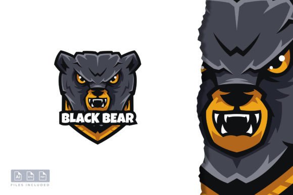Black Bear - Mascot & E-sport Logo