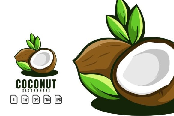 Coconut Mascot Logo: A Versatile Template for Dynamic Branding