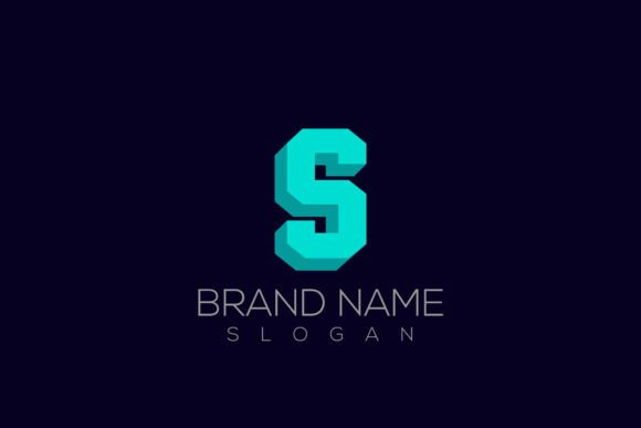 Create a bold 3D S Logo Vector for a modern brand identity