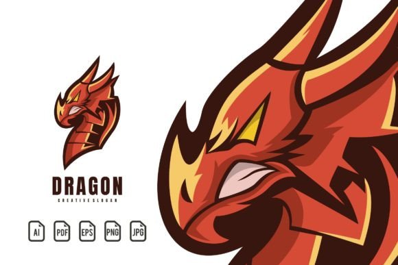Dragon Mascot Logo: A Powerful Template for Dynamic Design Projects