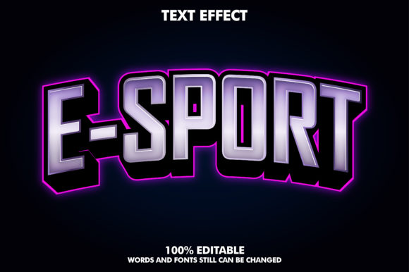 E-sport Text Effect: A Modern Game Sport Text Effect for Logotype