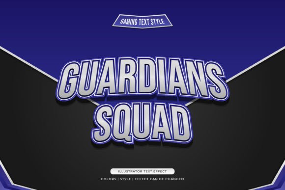 Guardians Squad Text Style Effect: A Creative Design Asset