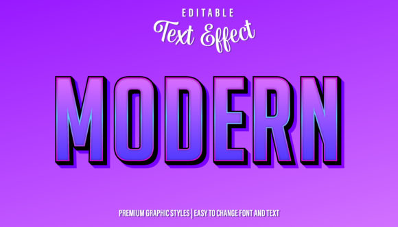 Modern Illustrator Text Effect for Dynamic Designs