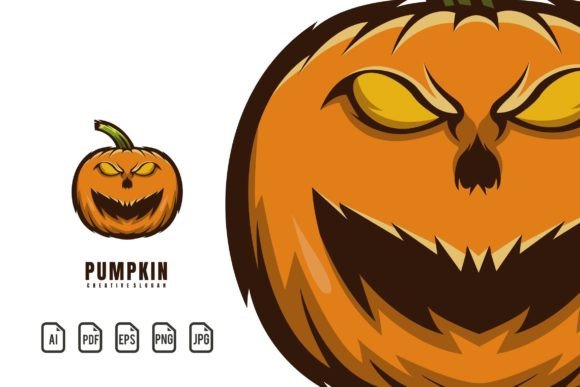 Pumpkin Mascot Logo: A Versatile Design Template