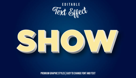 Show Editable Text Style Effect for Illustrator