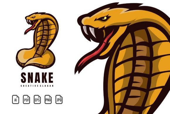 Snake Mascot Logo: A Dynamic Template for Bold Designs