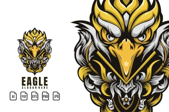 Vintage Eagle Head Illustration for Powerful Logo Design